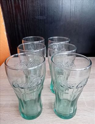 6 komada COCA COLA ČAŠE ZELENE BOJE