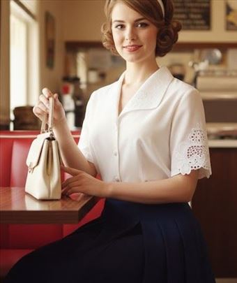 Vintage NAKIS Creation Mode Italy – Elegantna Bluz