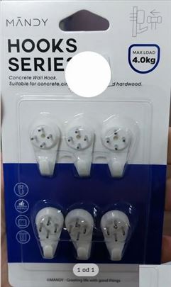 Kukice za kacenje 6 kom set