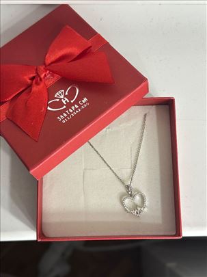 NOVA srebrna ogrlica (srce) 