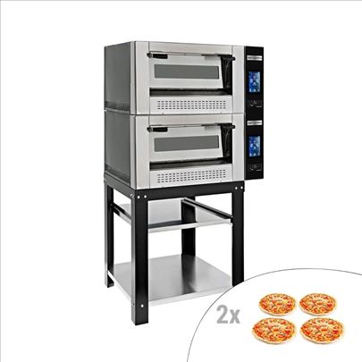 Plinska pec za picu 8x30cm - digit. sa postoljem