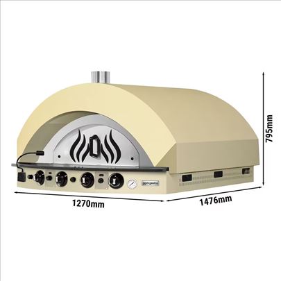 Plinska pec za picu 9x25cm krem zuta