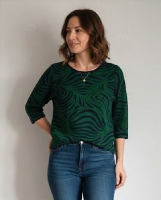 Retro Šik "Best Woman" Reljefna Bluza vel. S/M