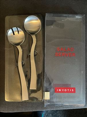 Set za serviranje salate-Inox