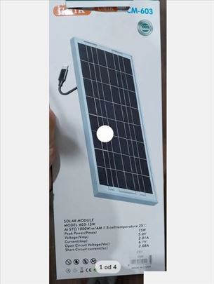 solarni panel za punjenje 15w