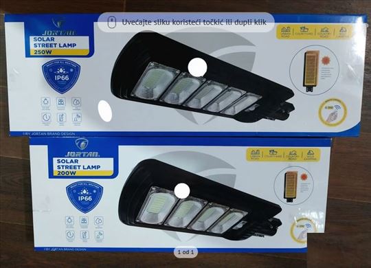 Solarni ulični led reflektor 200W 250W - Jortan