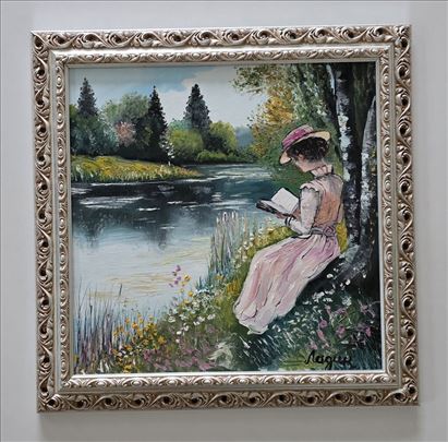 Ulje na platnu - Portret jedne dame, prelepo!