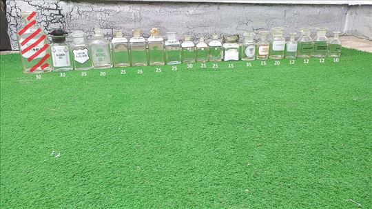 Apotekarske posude staklo Vintage