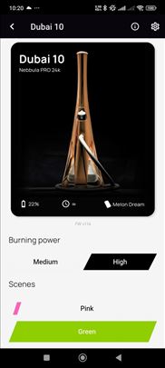 Elektronska nargila nebben 24k luxury