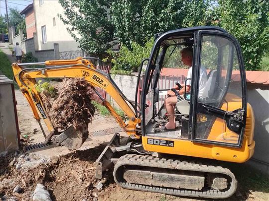 Krcenje placeva mini bager, odvoz suta vadjenje