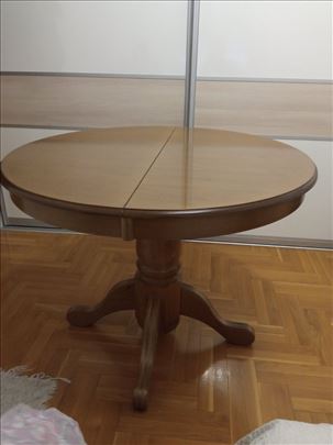 Trpezarijski sto precnika 100cm -  produzen 140cm