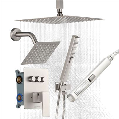 3u1 Tuš Set Plafonski Kišni / Zidni / Ručni Tuš