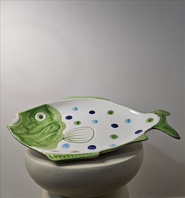 Italijanska majolika - oval za ribu