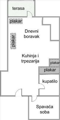 Namešten stan kod Grand kafe sa parking mestom