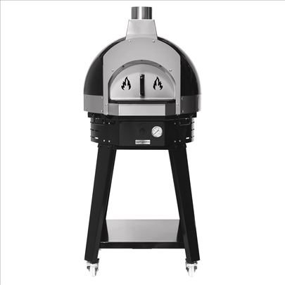 Pec za picu na drva sa postoljem - crna HPOUE8S