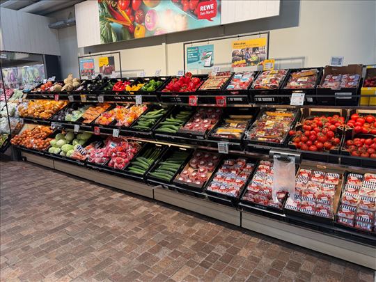 Supermarkteinrichtung komplett – Regale + Kühlung 