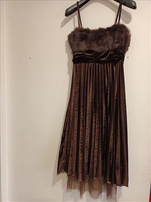 Svečana plišana  haljina