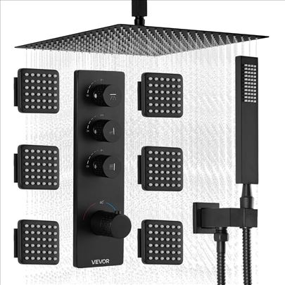 Tus Set Termostatski Plafonski Kisni Zidni I Rucni