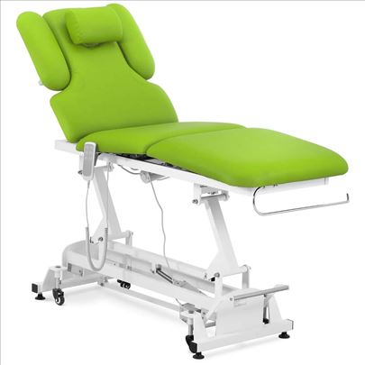 Električni sto za masažu -3 motora-do 200kg-zeleni