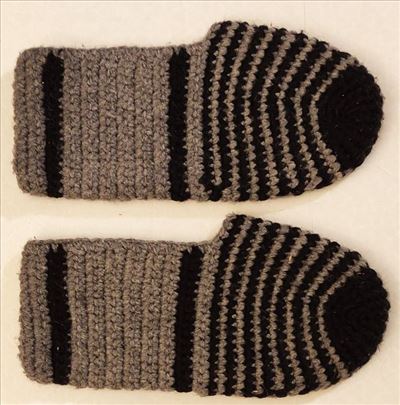 Heklane vunene papuče (broj 39-42) – Ručni rad 
