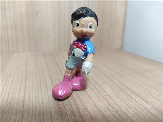 Stara gumena igračka Pinokio   