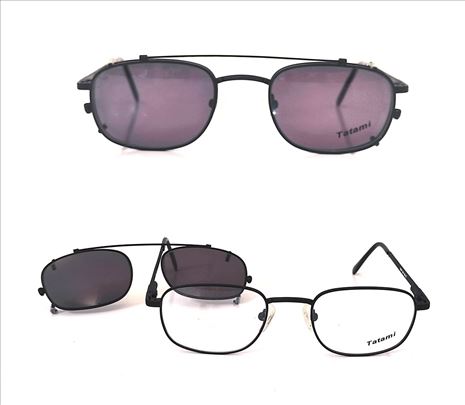 Tatami crni okvir za naočare sa clip-on dodatkom