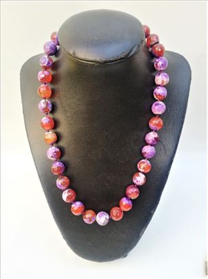 Unikatna ogrlica od ahata i jaspisa 