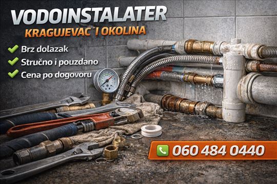 Vodoinstalater Kragujevac i okolina