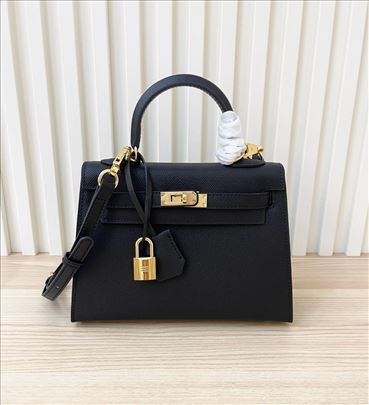 Hermes Kelly Sellier Crna Tašna