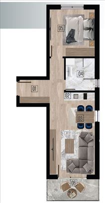 Moderna novogradnja u naselju Raj