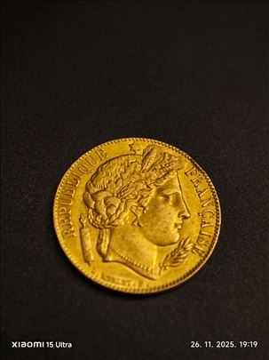 Zlatnik 20 franaka ceres