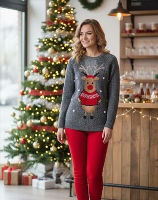 C&A Božićni džemper – Presladak i Topao! (S/M)  