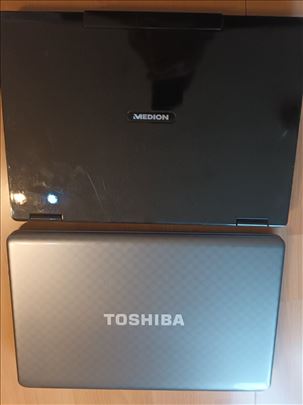 dva laptopa MEDION i TOSHIBA