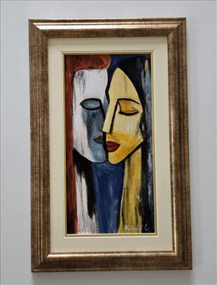 Ulje na platnu - Bliskost, prelepa slika!