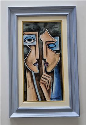 Ulje na platnu - Plava tisina, prelepa slika!