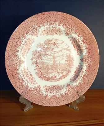 Engleski porcelan, River Scenes tri velika tanjira