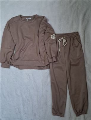 Ženski komplet – bež / roze, NOVO