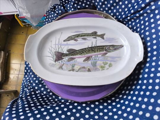 Keramicka tacna za posluzivanje, D/S= 35/22 cm, 