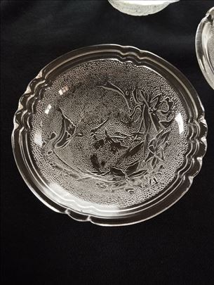 Komplet od 6 staklenih dezertnih malih cinija