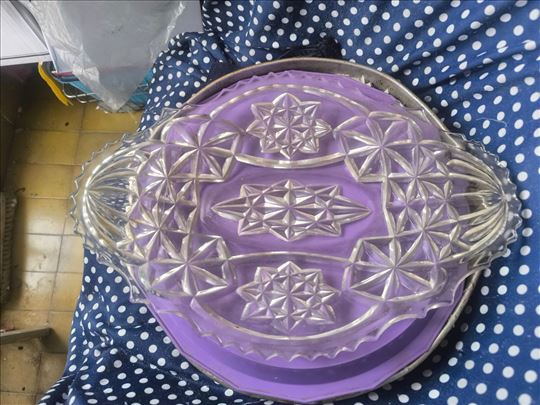 Starinska  tacna za kolace i torte,  D/S= 38/26 cm