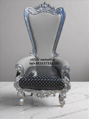 Stilska moderna lux tron fotelja.Novo