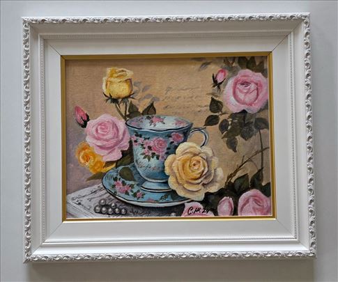 Ulje na platnu - Dodir elegancije, prelepo!