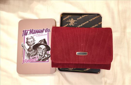 Manual crveni kožni ženski novčanik NOVO