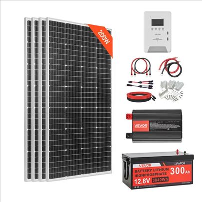 Komplet solarnih panela od 800W, 4x200W