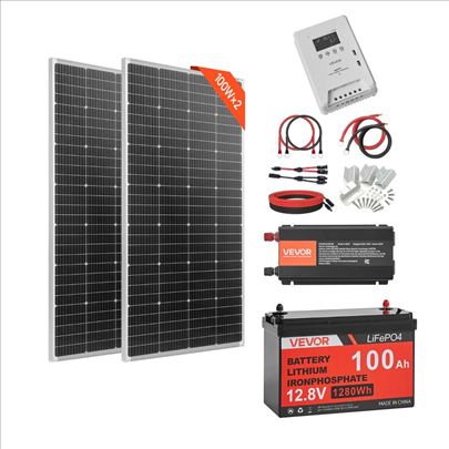 Kompletan set solarnih panela od 400W, 2x200W