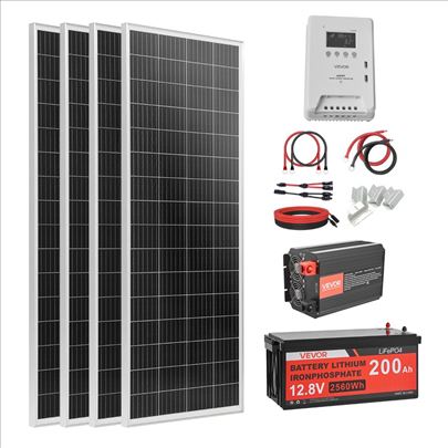 Kompletan set solarnih panela od 400W, 4x100W