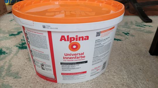 Nemačka boja za unutrašnje zidove vrhunska Alpina 