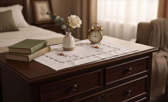 Elegantni dekorativni milje sa 3D ružama Prelepi v