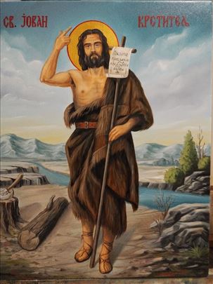 Ikona Sveti JOVAN 50x40 ulje na platnu