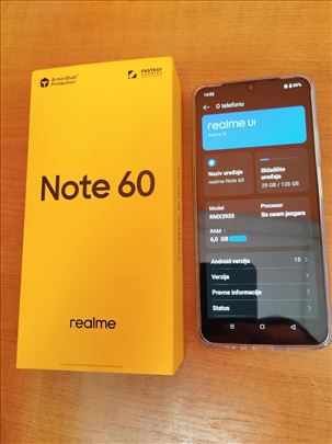 Nov Realme Note 60 6/128 sa garancijom - KOMPLETAN